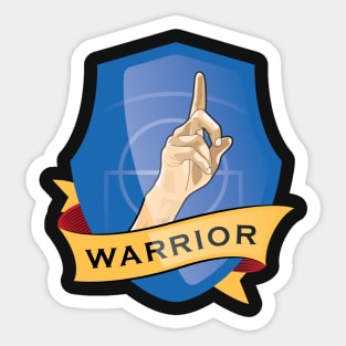 Warrior Shield Sticker